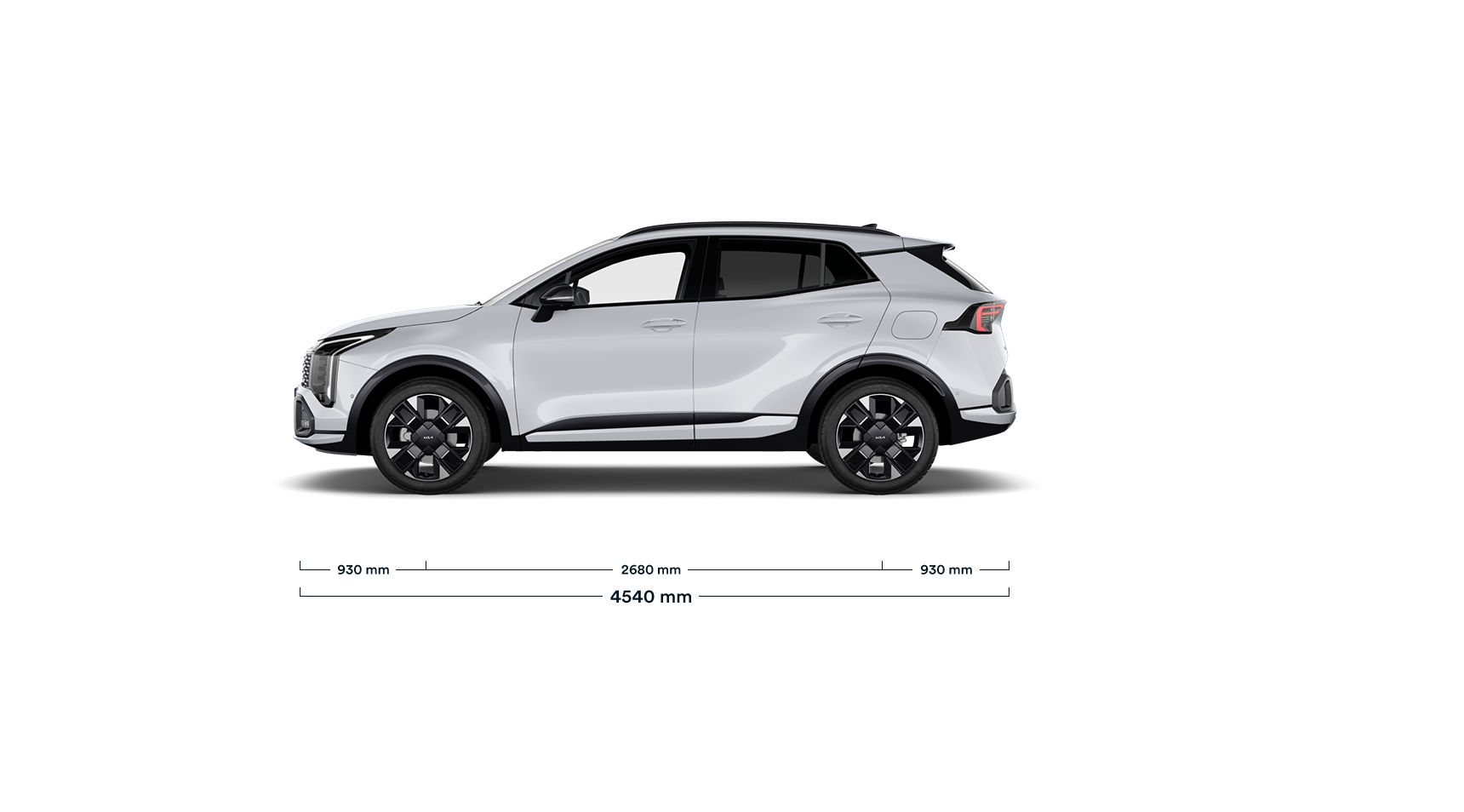 Kia Sportage Abmessungen - Seitenansicht